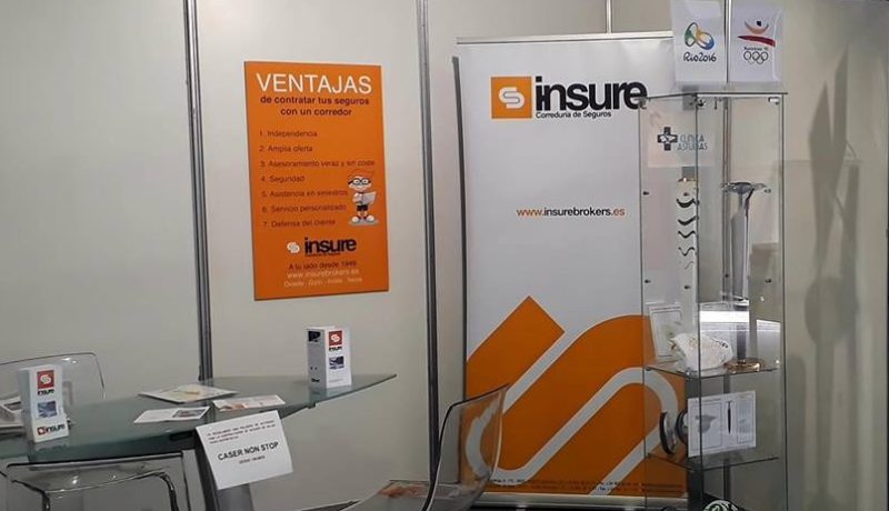 Stand de Insure Brokers Feria Salud y Deporte Mieres