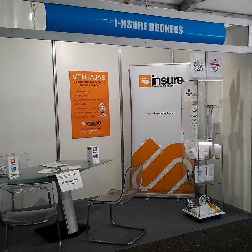 Stand de Insure Brokers Feria Salud y Deporte Mieres
